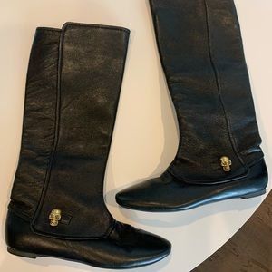 Alexander McQueen skull pull on boots